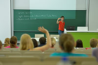 Der BI.teach – Tag für die Lehre bietet Vorträge, Diskussionen und Foren über Ideen für die Lehre. Foto: Universität Bielefeld 