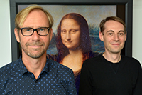 Schaut Mona Lisa ihren Betrachter an oder nicht? Dieser Frage gingen Prof. Dr. Gernot Horstmann und Dr. Sebastian Loth vom Exzellenzcluster CITEC nach. Foto: CITEC/Universität Bielefeld