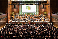 Festlicher Abend zum 50-jähriger Jubiläum in der Oetker-Halle. Foto: Universität Bielefeld/S.Sättele