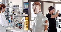 Bild: Die Themenfelder Mensch-Maschine-Interaktion und Biotechnologie sind zwei von sechs Themenfelder