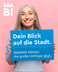 Bild: Das Stadtmarketing ruft zur Teilnahme an einer großen Online-Befragung über Bielefeld auf