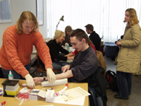 Bild: Typisierungsaktion der Deutschen Knochenmarsspenderdatei in der Universität Bielefeld