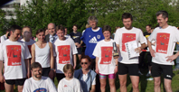 Bild: Das Team der Universitätsbibliothek siegte beim 23. Finnbahn-Meeting