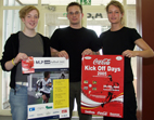 Bild: Organisieren die Deutschen Hochschulmeisterschaften im Fussball an der Universität Bielefeld: Sarah Niemeier