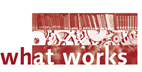 Bild: Logo der Tagung "What works"