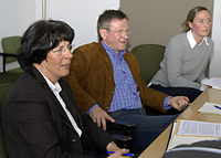 Die Sportwissenschaftler Prof. Dr. Christa Kleindienst-Cachay,  Prof. Dr. Klaus Cachay und Hilke Teubert (v.l.)