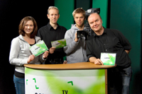 Bild: Das „Campus TV“-Team: Juliane Otto