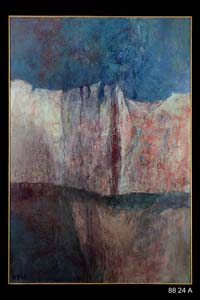 Willi Pramann: Ohne Titel, 1985, Kunstharz auf Holz, 102 x 76 cm