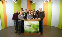 Das Campus TV Team. Foto: Jörg Erber/Campus TV