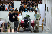 Bild: Roboterweltmeisterschaft in Singapur. 
Frederic Siepmann