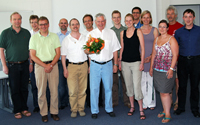 Bild: Alter und neuer Vorstand des CeBiTec (v.l.):
Prof. Dr. Armin Gölzhäuser
