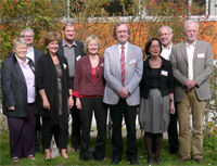 Gutachterkommission (v. l.): Dr. Erika Risse, Professor Josef Keuffer (OS-Leitung), Rita Klötzer, Professor Werner Helsper, Cornelia von Ilsemann, Professor Jürgen Oelkers, Professorin Doris Lemmermöhle, Dieter Spichal, Professor Ewald Terhart