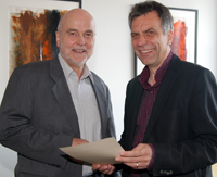 Prof. Dr. Dieter Timmermann und Rektor Prof. Dr.-Ing. Gerhad Sagerer (v.l.) 