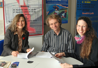 Dr. Birte Giesler, Prof. Dr. Wolfgang Braungart und Prof. Dr. Jennifer A. Herdt (v.l.)