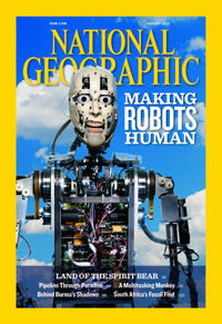 Roboter Barthoc: Er schaffte es auf die Titelseite des renommierten Magazins „National Geo-graphic“.