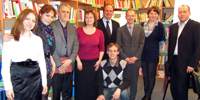 Bild: Treffen der russischen Alumni der Universität Bielefeld mit dem Leiter des IO der Uni Bielefeld