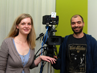 Kristin Nahrmann und Emrah Turan hoffen auf neue Kontakte in die Filmbranche.