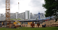 Das neue Umspannwerk Universität entsteht neben der Stadtbahnhaltestelle