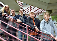 Die neugewählte JAV (v.l.): Nele Janski, Anika Stüßer, Jakob Meyer, Tom Braunert und Daniel Schäfer 