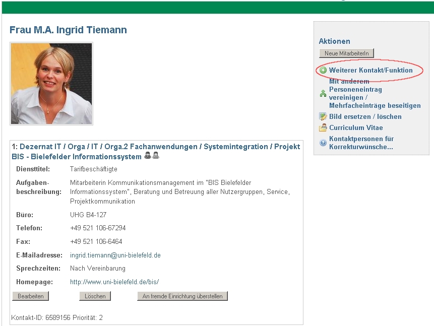 Neuen Kontakt hinzuf&uuml;gen