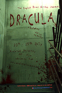 Bild: Der Gruselklassiker „Dracula“ ist an sechs Abenden im Hörsaal 7 der Universität zu sehen.