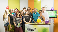 Bild: 100. Sendung von Campus TV.