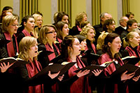 Bild: Der Universitätschor wird Johannes Brahms‘ „Ein deutsches Requiem“ präsentieren. Foto: Nico Ackermeier