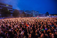 Bild: Nach der ausverkauften Premiere mit 19.500 Besuchern im vergangenen Sommer geht das Campus Festival Bielefeld am 23. Juni 2016 in die nächste Runde. Foto: Patrick Piecha