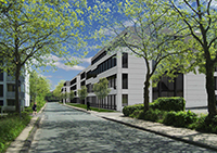 Bild: 2018 sollen die ersten technologieorientierten Start-Ups und Unternehmen in das Innovationszentrum Campus Bielefeld einziehen. Visualisierung: Bielefelder Gemeinnützige Wohnungsgesellschaft mbH