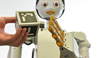 Bild: Der Serviceroboter Floka wird auf der Automatica erstmals öffentlich vorgeführt. Er ist mit einem neuen