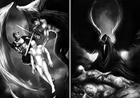 Bild: Rodrigo Marttie (BGHS) und Michael Budde (FH Bielefeld): Where is the Devil? - Early Medieval Representations of the Evil One [Darstellungen des Teufels in frühmittelalterlichen Repräsentationen]