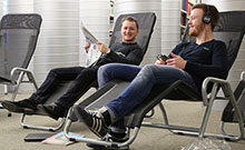 Bild: Relaxliegen in der Universitätsbibliothek