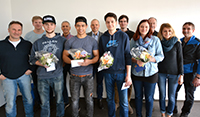 Bild: Freuten sich über gelungene Ausbildung (v.l.): Klemens Schmidt (Fakultät für Physik)