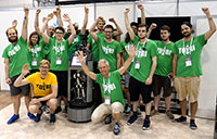 Bild: Das erfolgreiche Team of Bielefeld beim RoboCup 2017. 