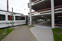 Bild: Der neu angelegte Gehweg führt zum Gebäude X. Foto: Universität Bielefeld