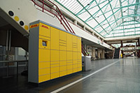 Bild: Neu in der Uni-Halle: Eine von zwei Packstationen