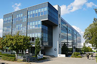 Bild: Das Laborgebäude des CeBiTec. 
Foto: Universität Bielefeld
