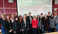 Bild: Trafen sich zu Workshops in Edmonton (v.l.): Michaela Vogt (UBI EW)