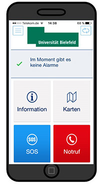 Bild: Die Krisen- und Notfall-App „Evalarm“