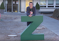 Bild: Baureporter Dirk Ludewig besucht das neue Gebäude Z. 