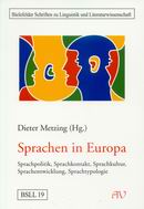 Bild: BUZ 213/2003
Publikationen Dieter Metzing
Sprachen in Europa