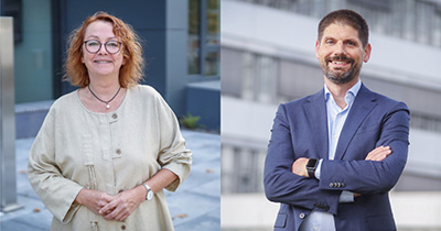 Bild: Prof'in Dr. Christiane Muth und Professor Dr. Sebastian Kuhn