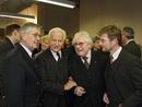 Bild: Am Empfang der Universitätsgesellschaft zu Ehren Helmut Steiners nahmen auch der ehemalige Bundespräsident Richard von Weizsäcker und Marianne von 
Weizsäcker teil. Sie kamen nach Bielefeld