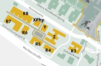 Bild: Das Gebäude R7 wird zukünftig als Ersatzneubau für die Verhaltensforschung der Biologie und für die medizinische Forschung genutzt. 