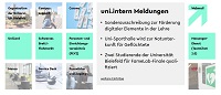Wichtige Serviceelemente wie beispielsweise Webmail oder das Personen- und Einrichtungsverzeichnis (PEVZ) sind im Beschäftigtenportal über eigene „Highlight-Kacheln“ erreichbar.