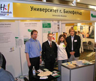 Bild: Stand der Universität Bielefeld in Moskau