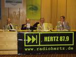 Bild: Podiumsdiskussion "Wissenschaft live" im Neuen Bielefelder Rathaus zum Thema "Zuviel Macht für Europa" 