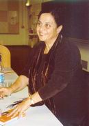 Bild: Buz 215/2003: Die palästinensische Autorin Sumaya Farhat-Naser zu Gast in der Universität.