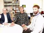 Bild: Buz 216/2004 - Der Ausbau der Kooperation zwischen den Universitäten Bielefeld und Guadalajara in Mexiko war Thema beim Gastbesuch von Prof. Dr. Hernández Lomelí (Mitte)
