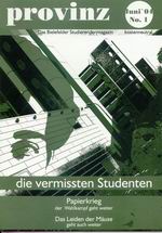 Bild: Buz 217/2004 - "Provinz" nennt sich das neue Studierendenmagazin